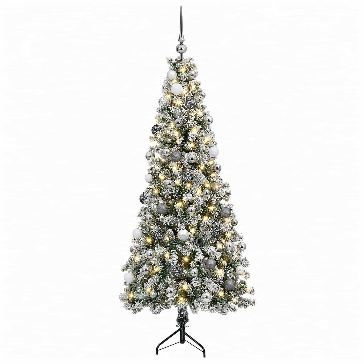 vidaXL Artificial Christmas Tree with Bauble 240 cm 300 LEDs 4