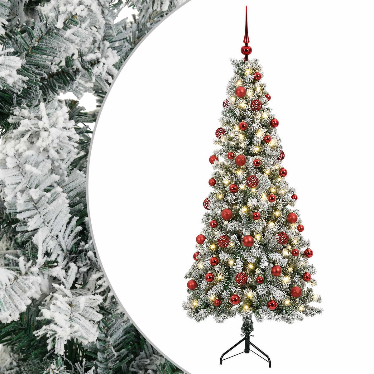vidaXL Artificial Christmas Tree with Bauble 240 cm 300 LEDs 2