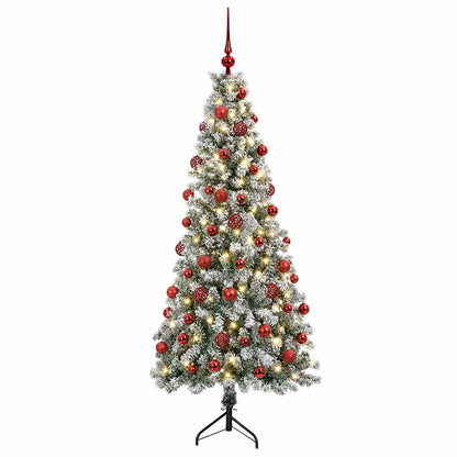 vidaXL Artificial Christmas Tree with Bauble 240 cm 300 LEDs 4