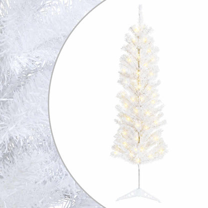 Artificial Slim Christmas Tree with Bauble 150 LEDs 150 cm with LEDs