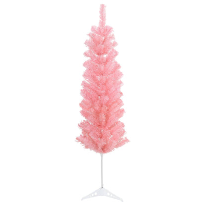 Artificial Slim Christmas Tree with Bauble 150 LEDs 120 cm with LEDs