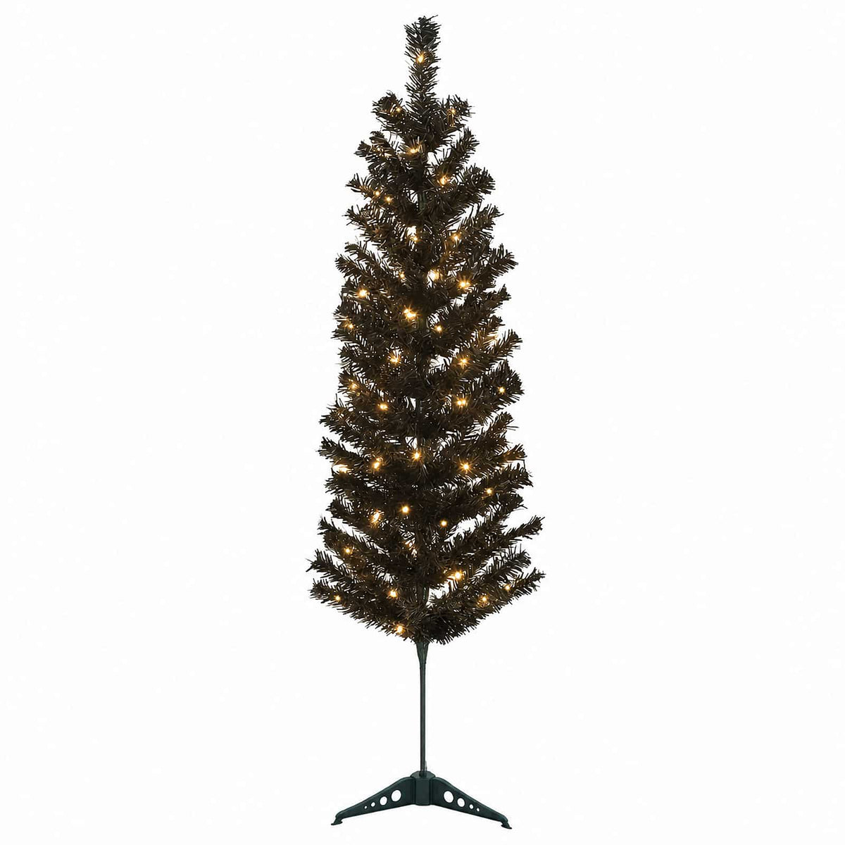 Artificial Slim Christmas Tree with Bauble 150 LEDs 150 cm with LEDs
