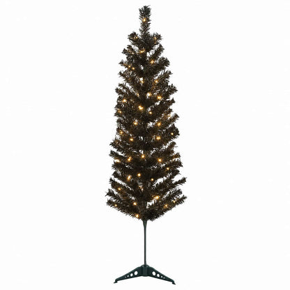 Artificial Slim Christmas Tree with Bauble 150 LEDs 150 cm with LEDs