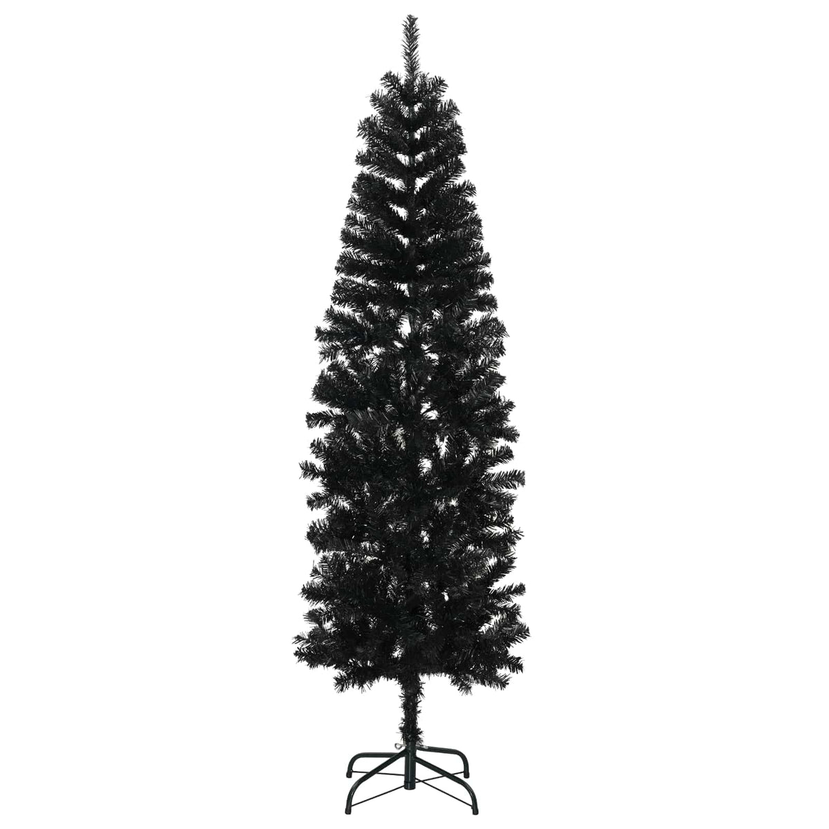 Artificial Slim Christmas Tree with Bauble 300 LEDs 180 cm with LEDs