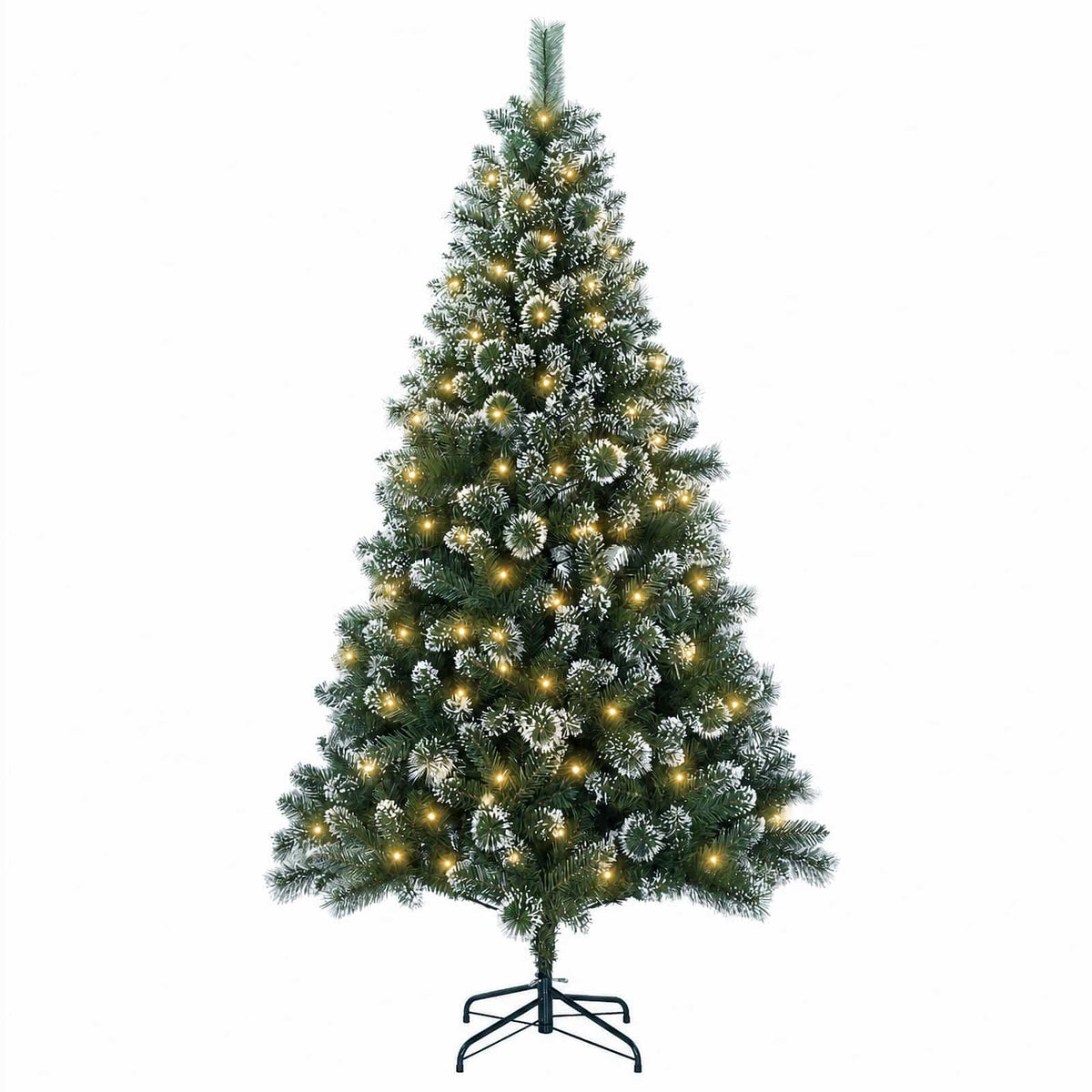 vidaXL Artificial Christmas Tree 240 cm 300 LEDs Warm White 4