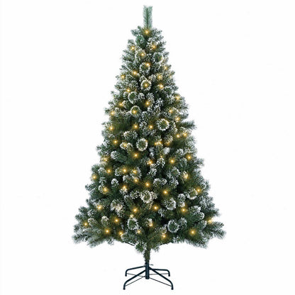 vidaXL Artificial Christmas Tree 240 cm 300 LEDs Warm White 4