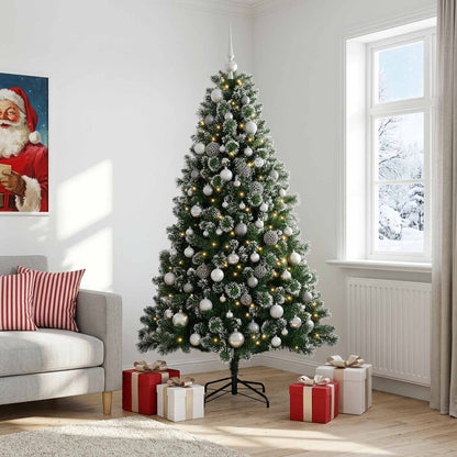 vidaXL Artificial Christmas Tree with Bauble 180 cm 300 LEDs 3