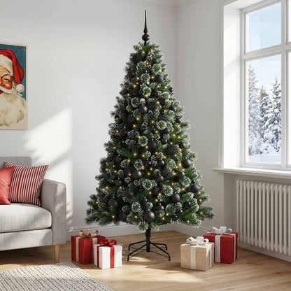 vidaXL Artificial Christmas Tree with Bauble 240 cm 300 LEDs 3