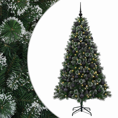 vidaXL Artificial Christmas Tree with Bauble 240 cm 300 LEDs 2