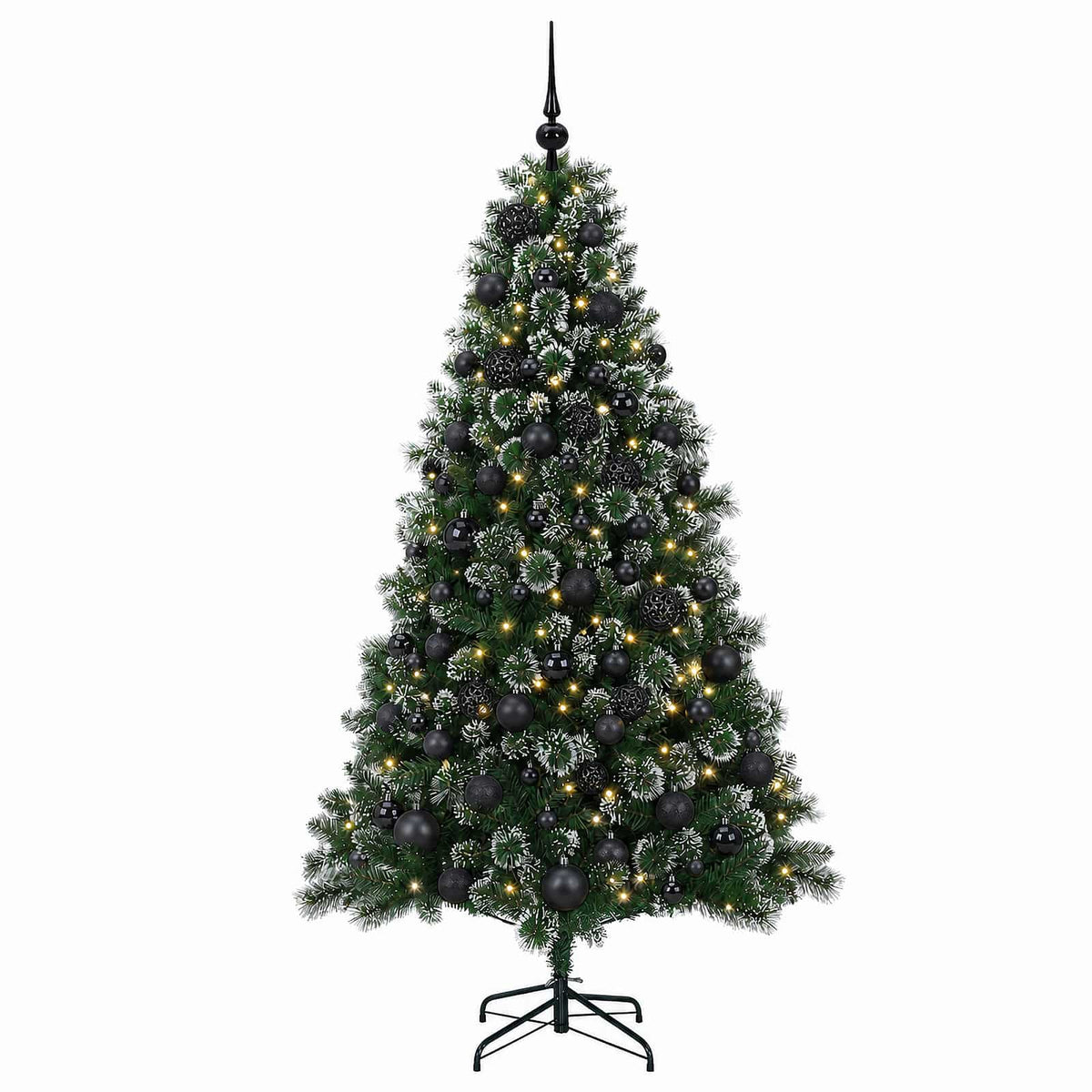 vidaXL Artificial Christmas Tree with Bauble 240 cm 300 LEDs 4