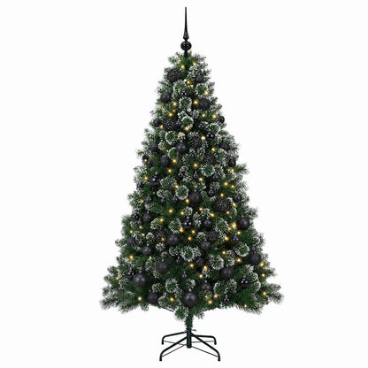 vidaXL Artificial Christmas Tree with Bauble 240 cm 300 LEDs 4