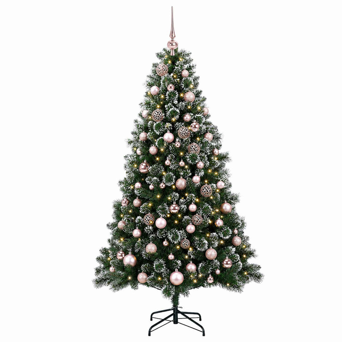 vidaXL Artificial Christmas Tree with Bauble 240 cm 300 LEDs 4