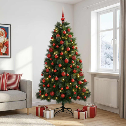 vidaXL Artificial Christmas Tree with Bauble 240 cm 300 LEDs 3