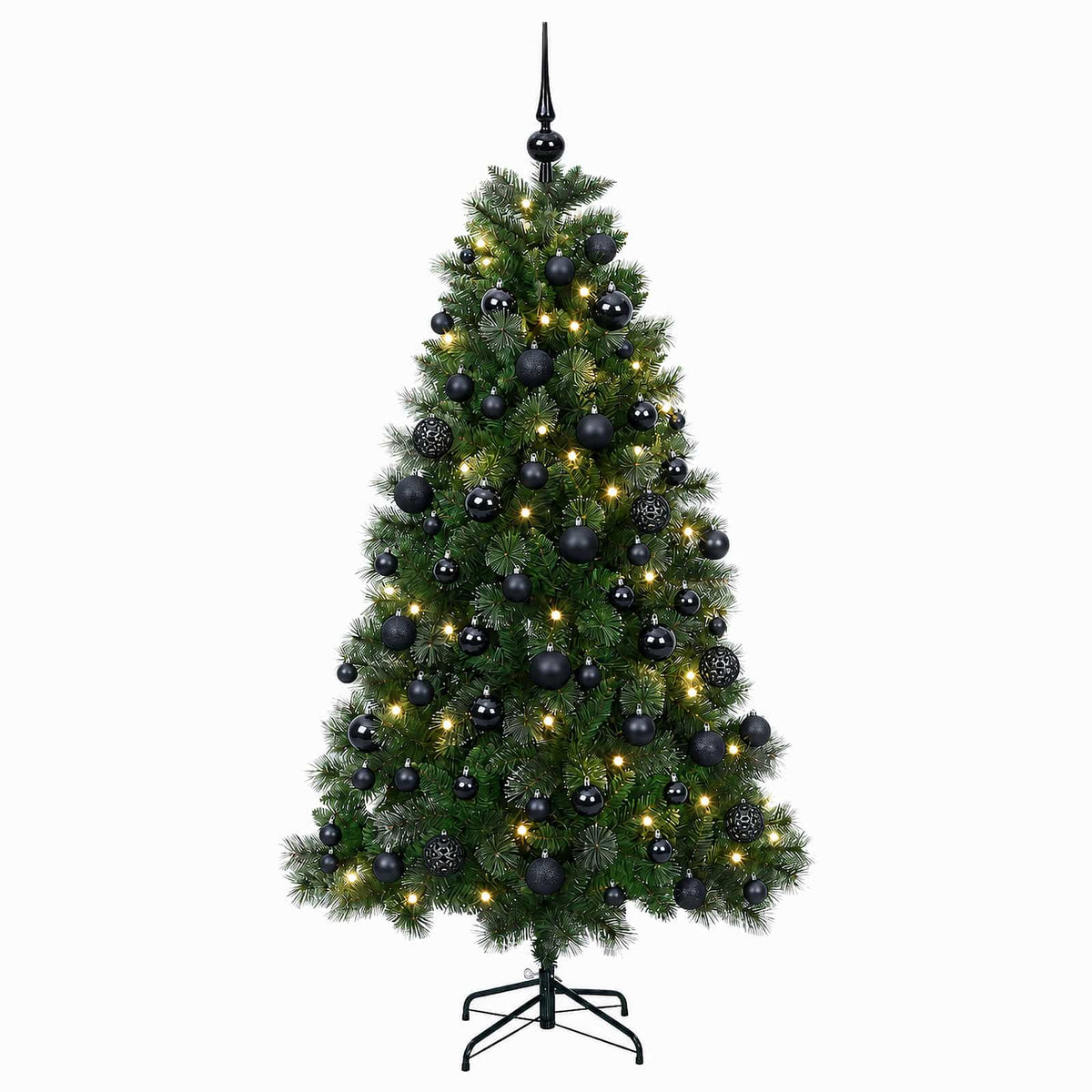 vidaXL Artificial Christmas Tree with Bauble 240 cm 300 LEDs 4