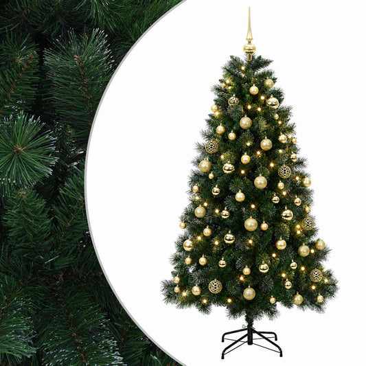 vidaXL Artificial Christmas Tree with Bauble 240 cm 300 LEDs 2