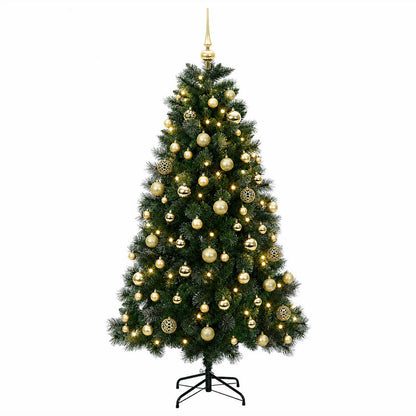 vidaXL Artificial Christmas Tree with Bauble 240 cm 300 LEDs 4