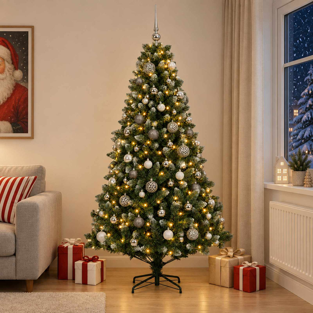 Artificial Christmas Tree Bauble LEDs