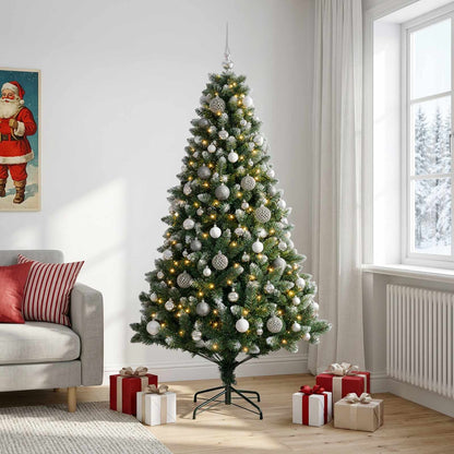 vidaXL Artificial Christmas Tree with Bauble 240 cm 300 LEDs 3