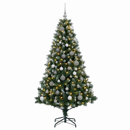 vidaXL Artificial Christmas Tree with Bauble 180 cm 300 LEDs 4