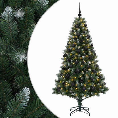 vidaXL Artificial Christmas Tree with Bauble 240 cm 300 LEDs 2