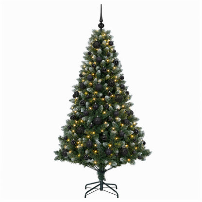 vidaXL Artificial Christmas Tree with Bauble 240 cm 300 LEDs 4