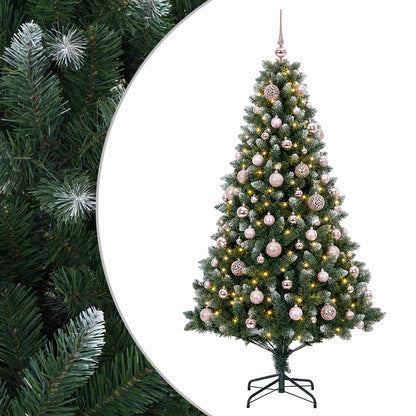 vidaXL Artificial Christmas Tree with Bauble 240 cm 300 LEDs 2