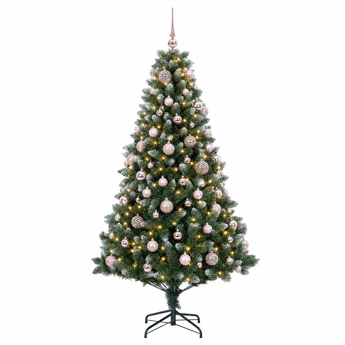 vidaXL Artificial Christmas Tree with Bauble 240 cm 300 LEDs 4