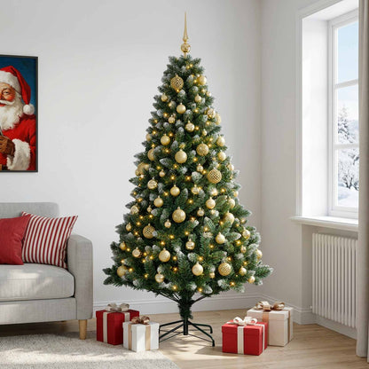 vidaXL Artificial Christmas Tree with Bauble 240 cm 300 LEDs 3