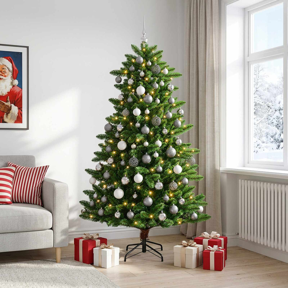 Artificial Christmas Tree Bauble LEDs