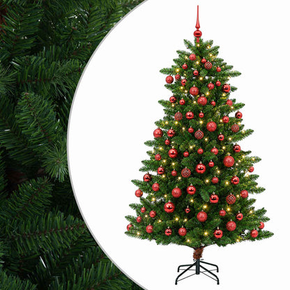 vidaXL Artificial Christmas Tree with Bauble 180 cm 300 LEDs 2