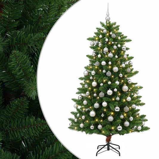 vidaXL Artificial Christmas Tree with Bauble 180 cm 300 LEDs 2