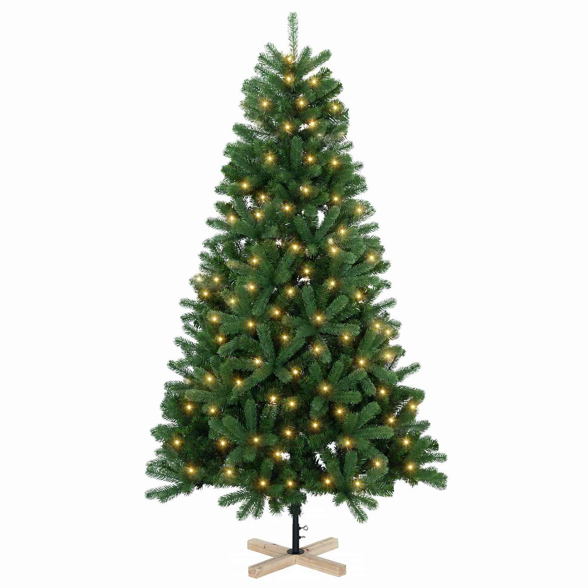 Artificial Christmas Tree with Bauble 150 LEDs 150 cm with LEDs