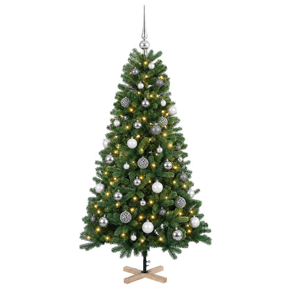 vidaXL Artificial Christmas Tree with Bauble 150 cm 150 LEDs 4