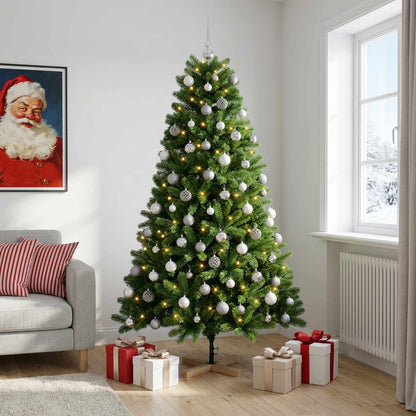 vidaXL Artificial Christmas Tree with Bauble 240 cm 300 LEDs 3