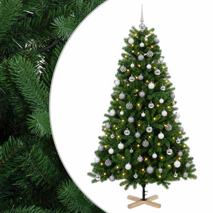 vidaXL Artificial Christmas Tree with Bauble 180 cm 300 LEDs 2
