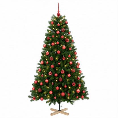 vidaXL Artificial Christmas Tree with Bauble 240 cm 300 LEDs 4