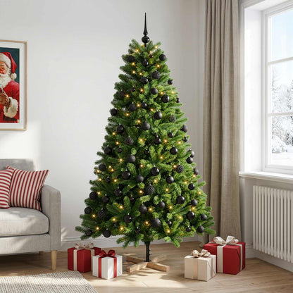 vidaXL Artificial Christmas Tree with Bauble 240 cm 300 LEDs 3