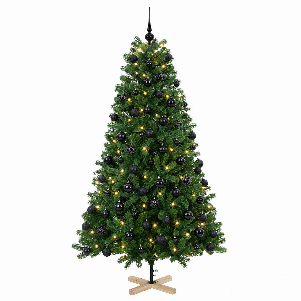 vidaXL Artificial Christmas Tree with Bauble 240 cm 300 LEDs 4