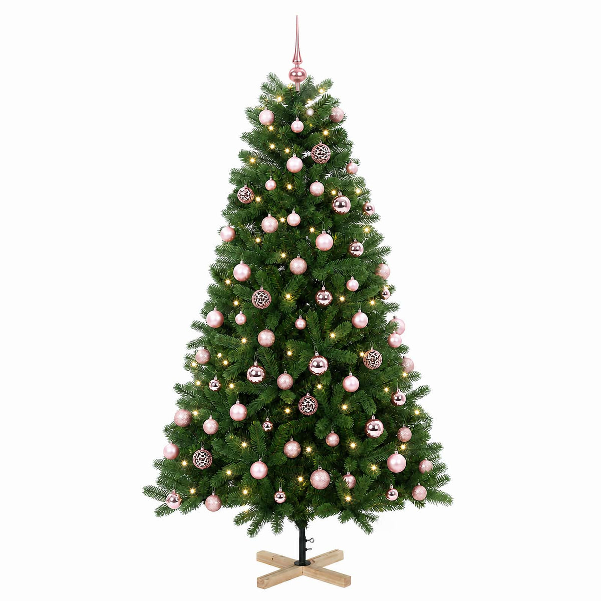 vidaXL Artificial Christmas Tree with Bauble 240 cm 300 LEDs 4