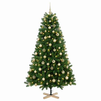 vidaXL Artificial Christmas Tree with Bauble 210 cm 300 LEDs 4