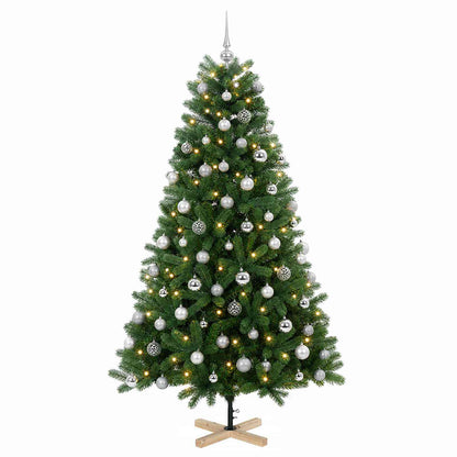 vidaXL Artificial Christmas Tree with Bauble 240 cm 300 LEDs 4