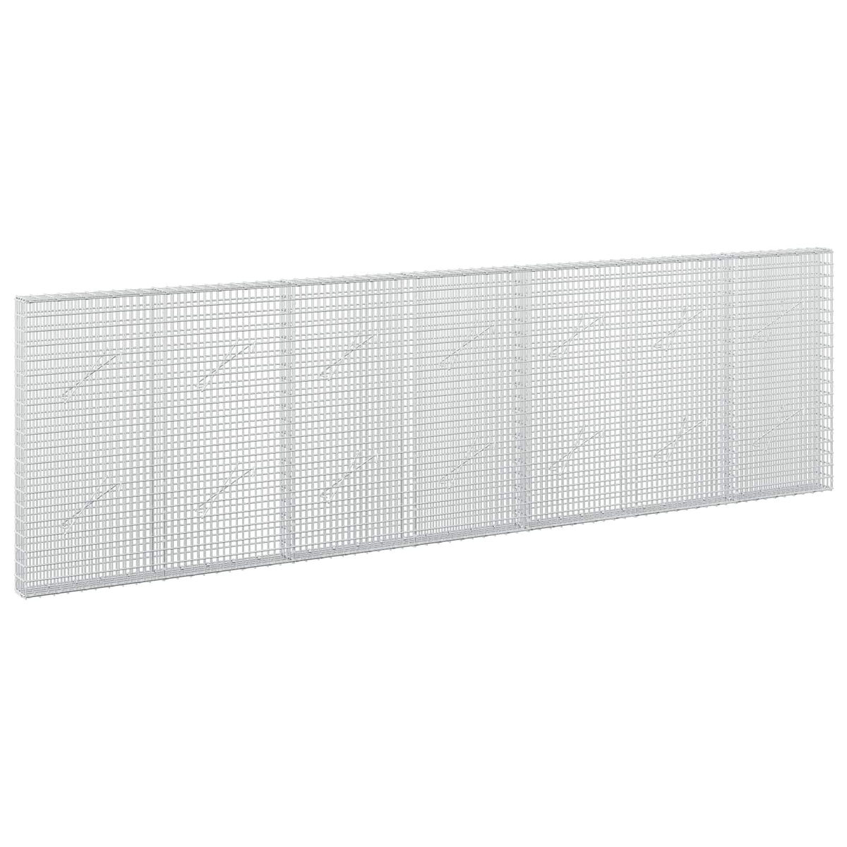 vidaXL Gabion with 3.5 mm Wire and 5x2.5 cm Mesh 350x10x100 cm 2