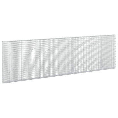 vidaXL Gabion with 3.5 mm Wire and 5x2.5 cm Mesh 350x10x100 cm 2