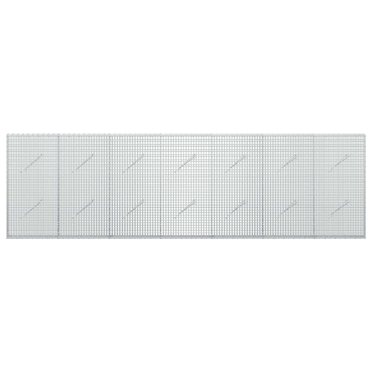 vidaXL Gabion with 3.5 mm Wire and 5x2.5 cm Mesh 350x10x100 cm 3