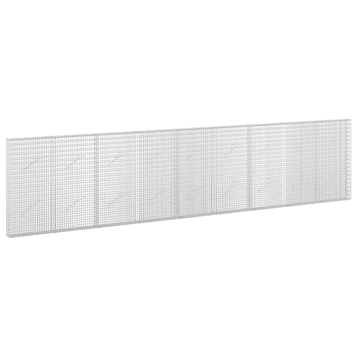 vidaXL Gabion with 3.5 mm Wire and 5x2.5 cm Mesh 450x10x100 cm 2