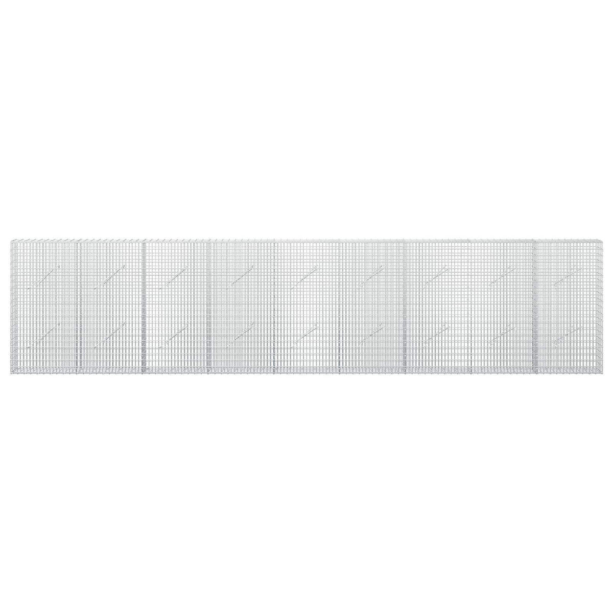 vidaXL Gabion with 3.5 mm Wire and 5x2.5 cm Mesh 450x10x100 cm 3