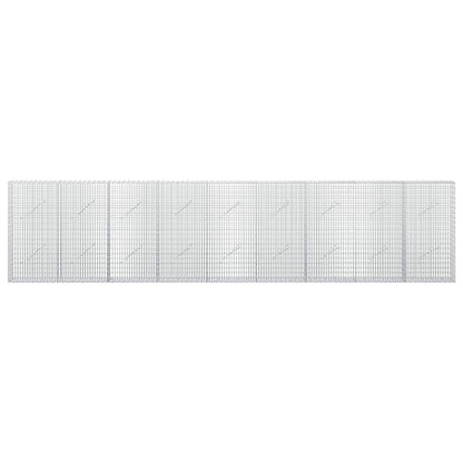 vidaXL Gabion with 3.5 mm Wire and 5x2.5 cm Mesh 450x10x100 cm 3