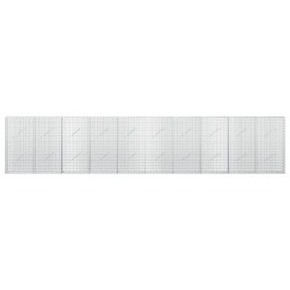vidaXL Gabion with 3.5 mm Wire and 5x2.5 cm Mesh 500x10x100 cm 3