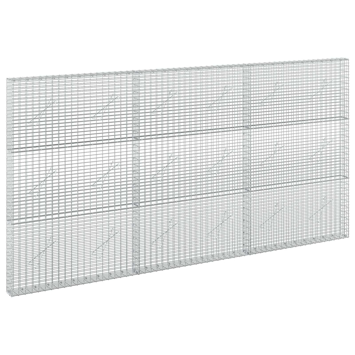 vidaXL Gabion with 3.5 mm Wire and 5x2.5 cm Mesh 300x10x150 cm 2