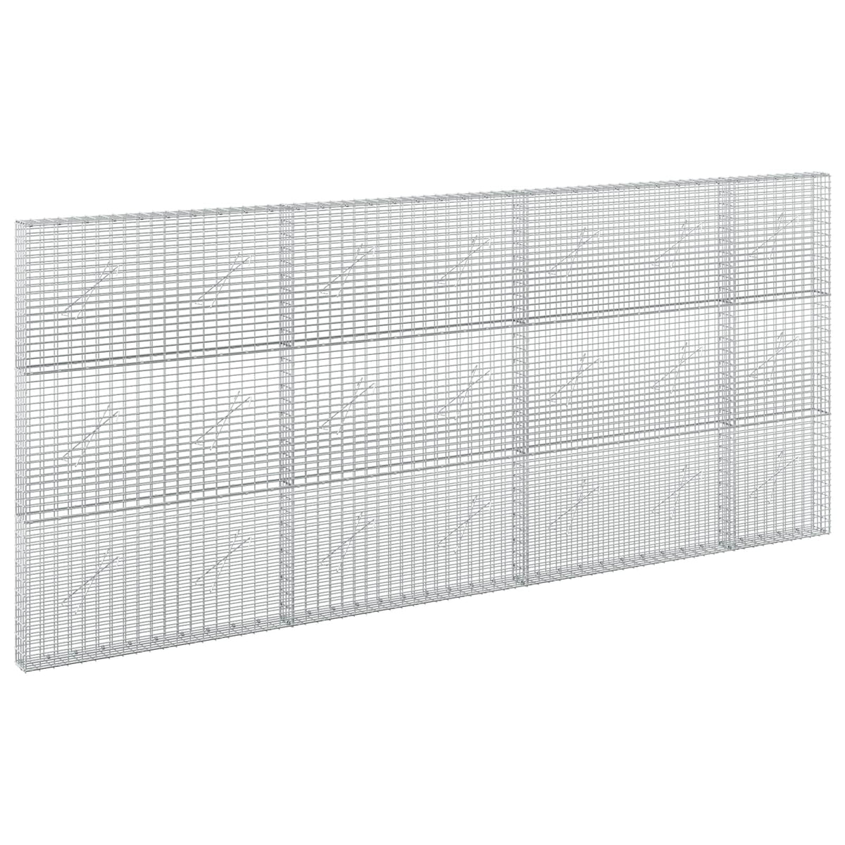 vidaXL Gabion with 3.5 mm Wire and 5x2.5 cm Mesh 350x10x150 cm 2